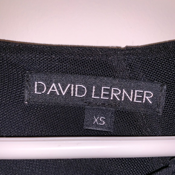 David Lerner - "Cutout Dress With Leather Sleeves" - Picture 8 of 8